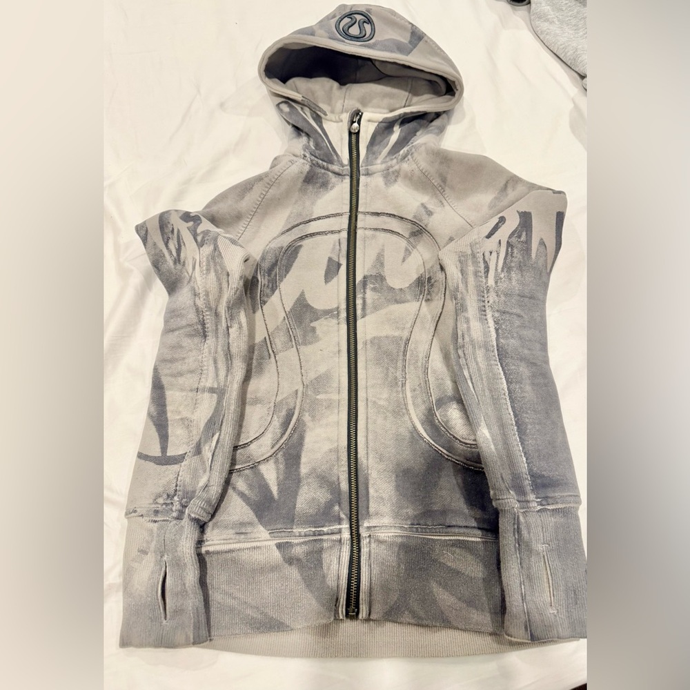 lululemon Gray “Scuba” Zipped Hoodie